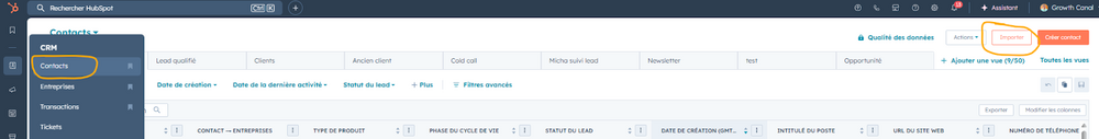 import migration hubspot